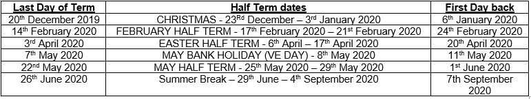 half-term-dates-buxton-leek-college